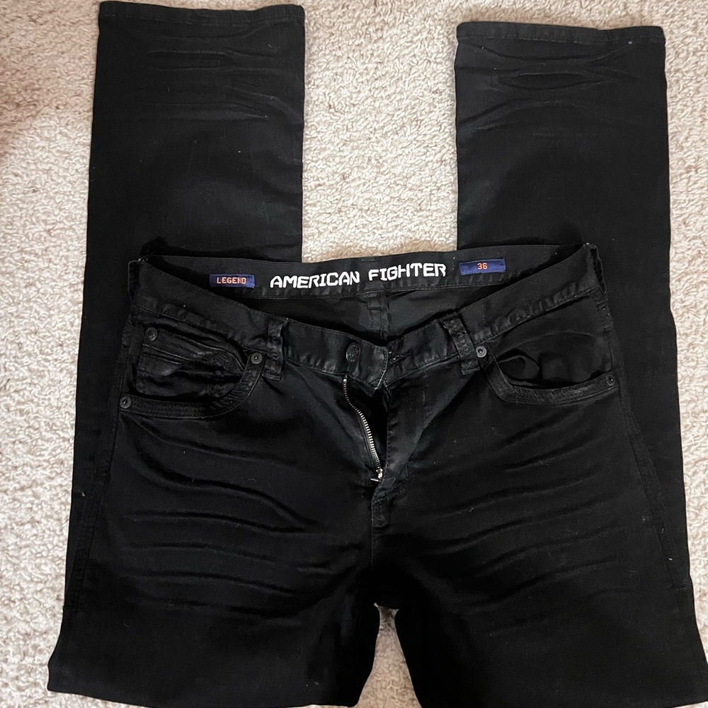 black men’s american fighter pants